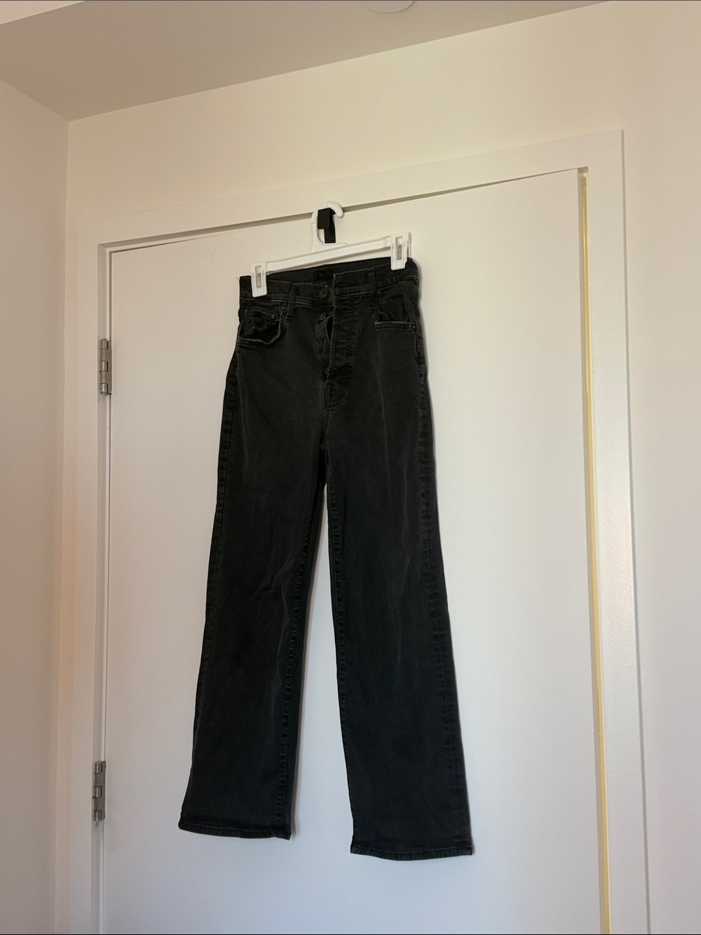 MOTHER Black Straight Leg Women's Jeans